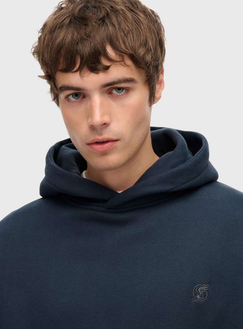 Superdry Blank Oversized Hoodie - Navy