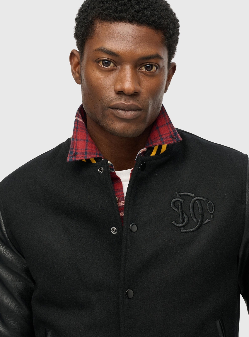 Superdry Varsity Bomber Jacket - Black