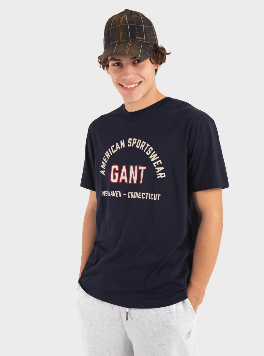 Gant Printed T-shirt - Dark Blue