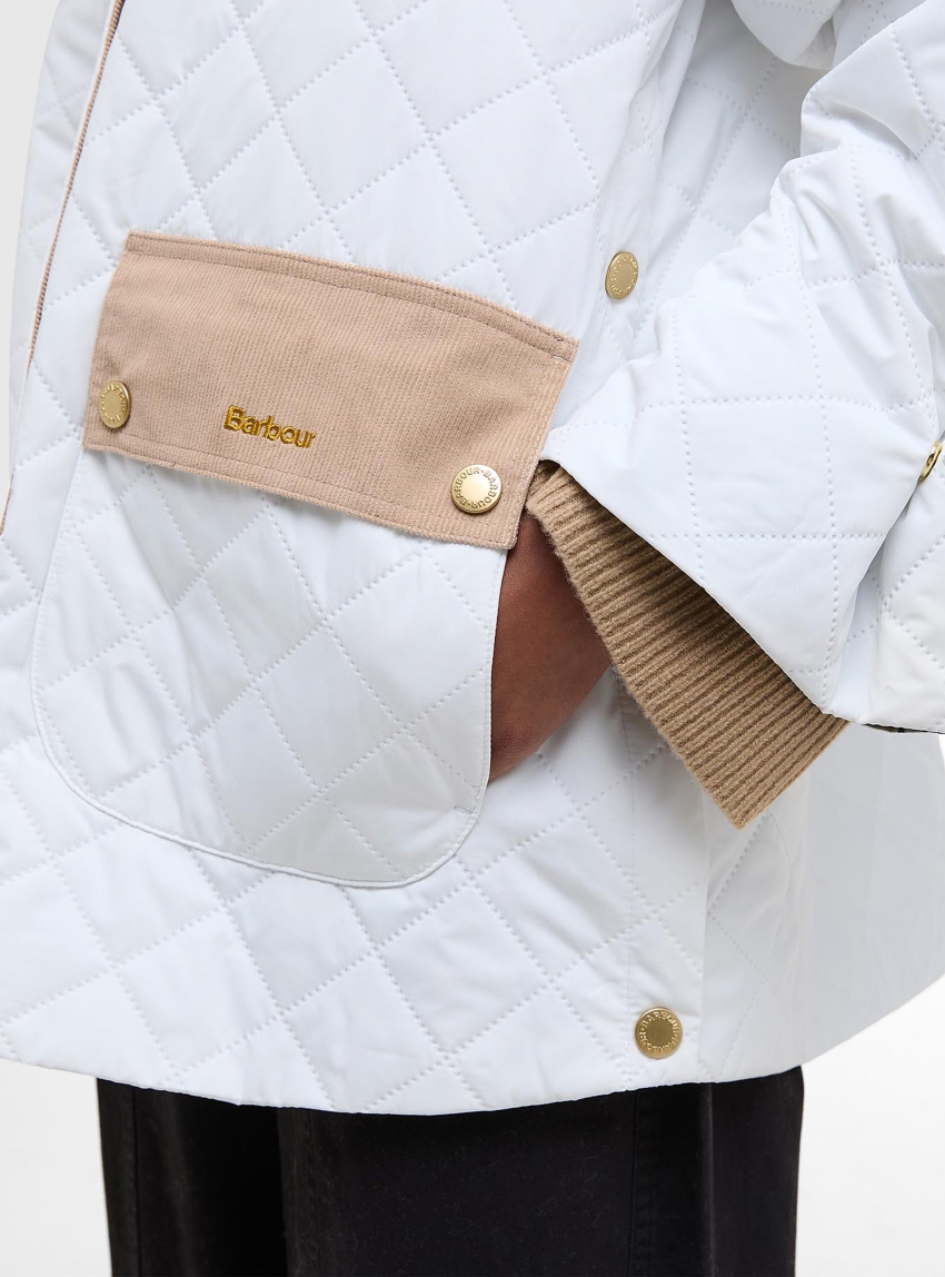 Barbour Corinne Quilted Jacket - White