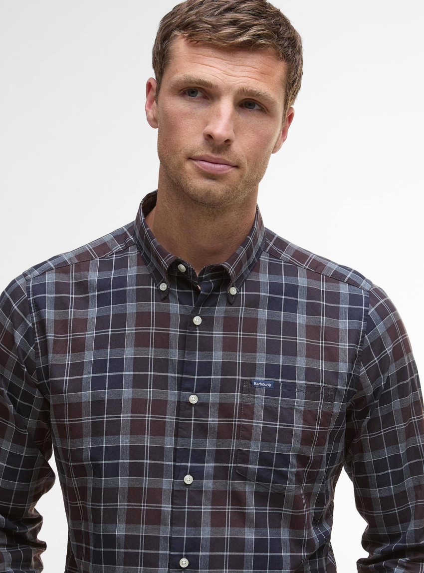 Barbour Wetheram Tailored Long-Sleeved Shirt - Brown