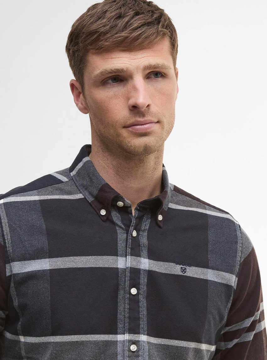 Barbour Iceloch Tailored Long-Sleeved Shirt - Brown