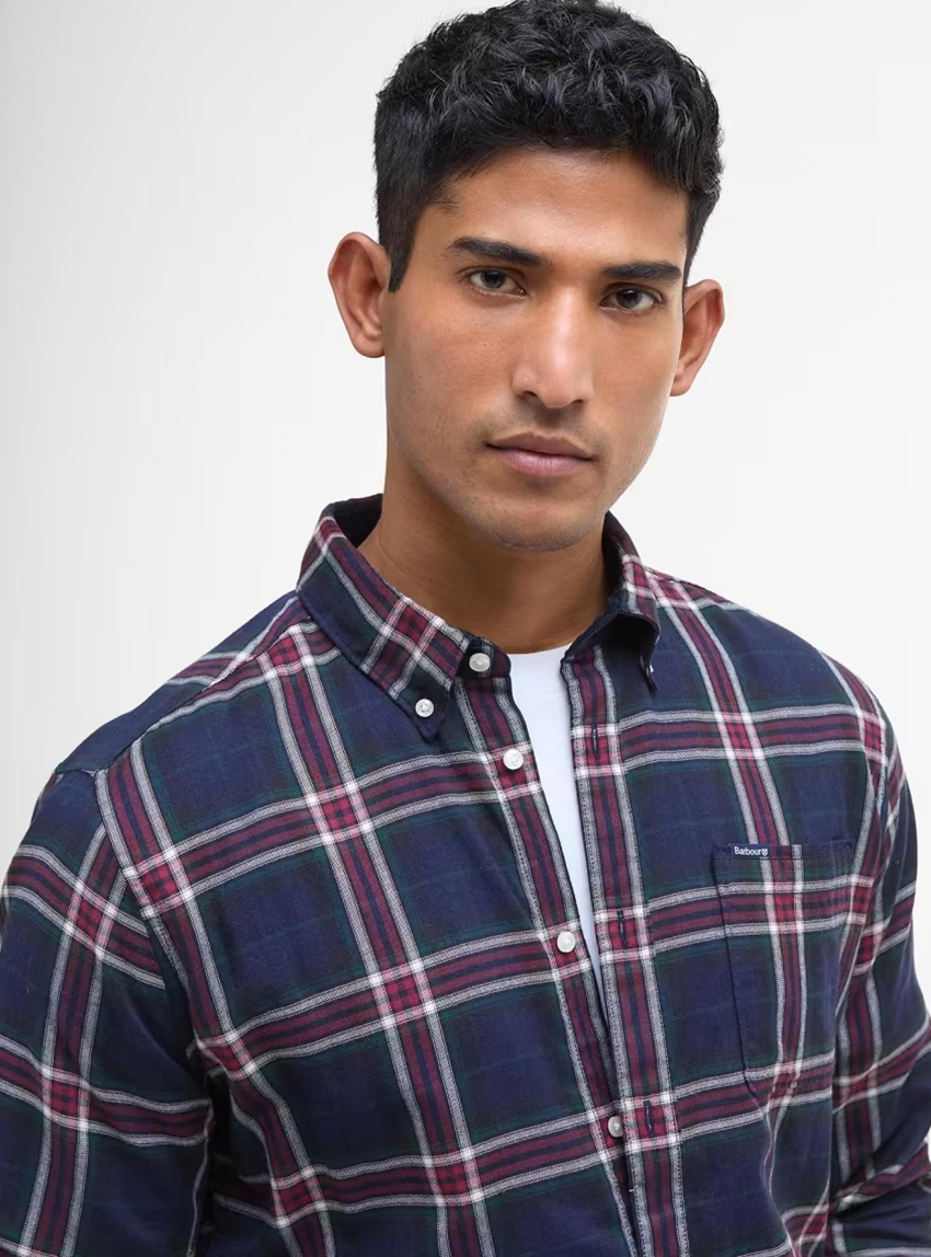 Barbour Crossfell Tailored Shirt - Blue
