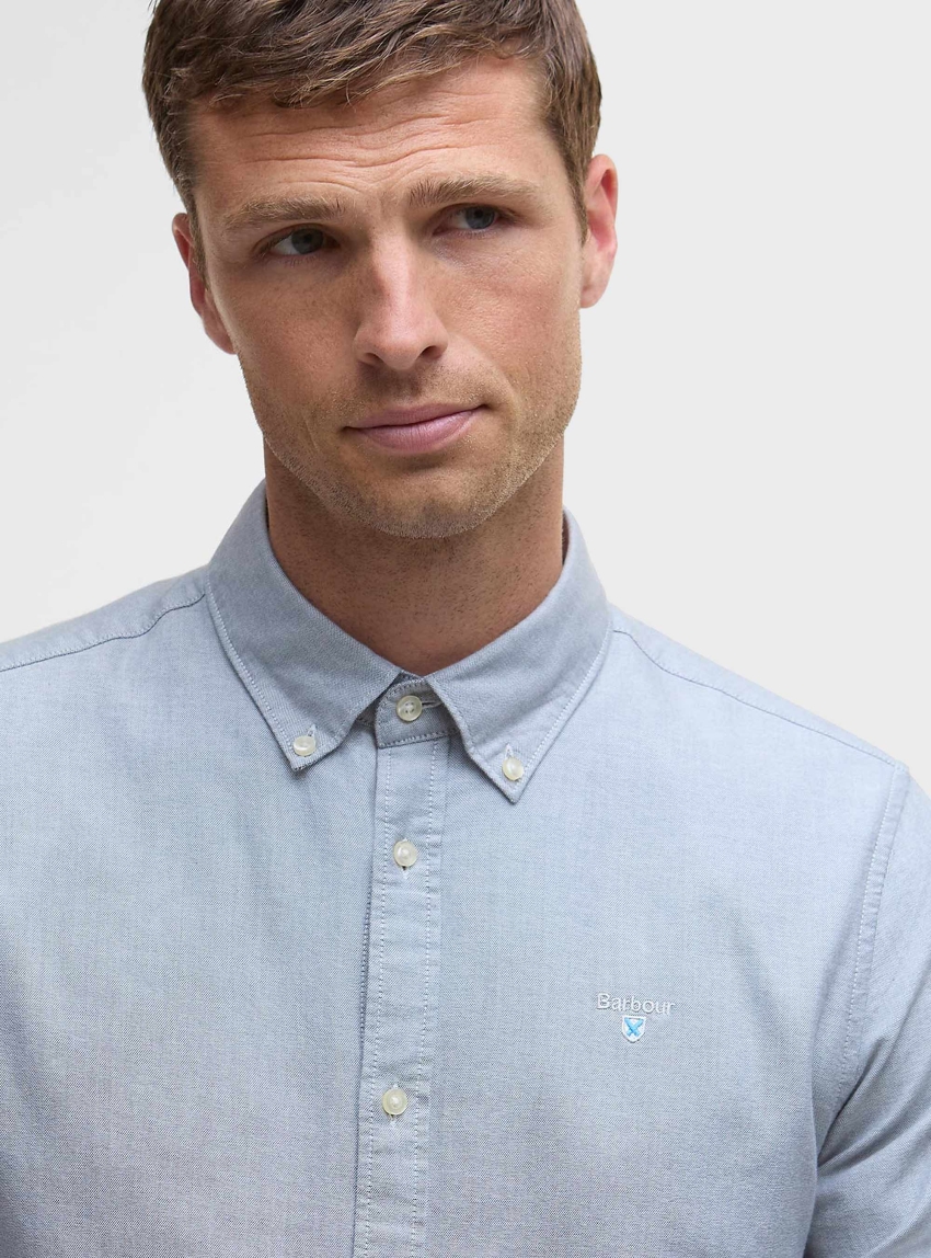 Barbour Oxford Tailored Long-Sleeved Shirt - Light Blue