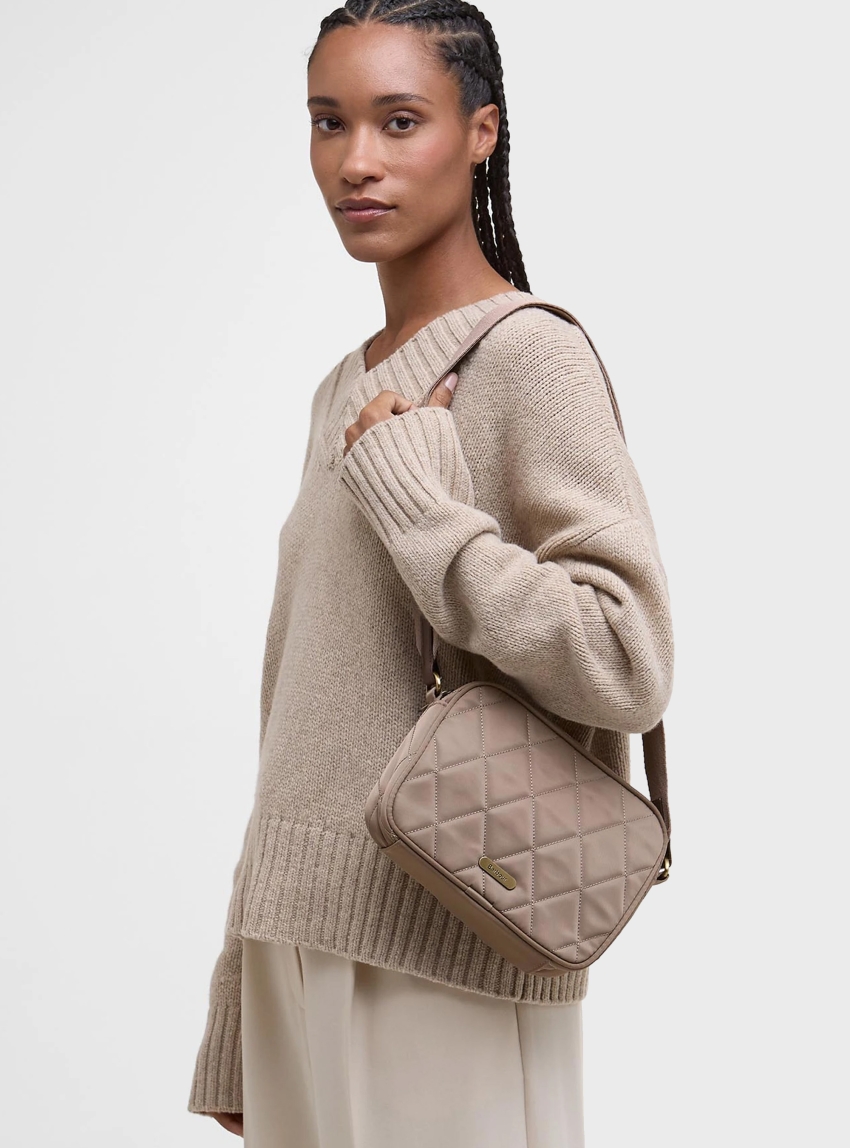Barbour Quilted Crossbody Bag - Beige