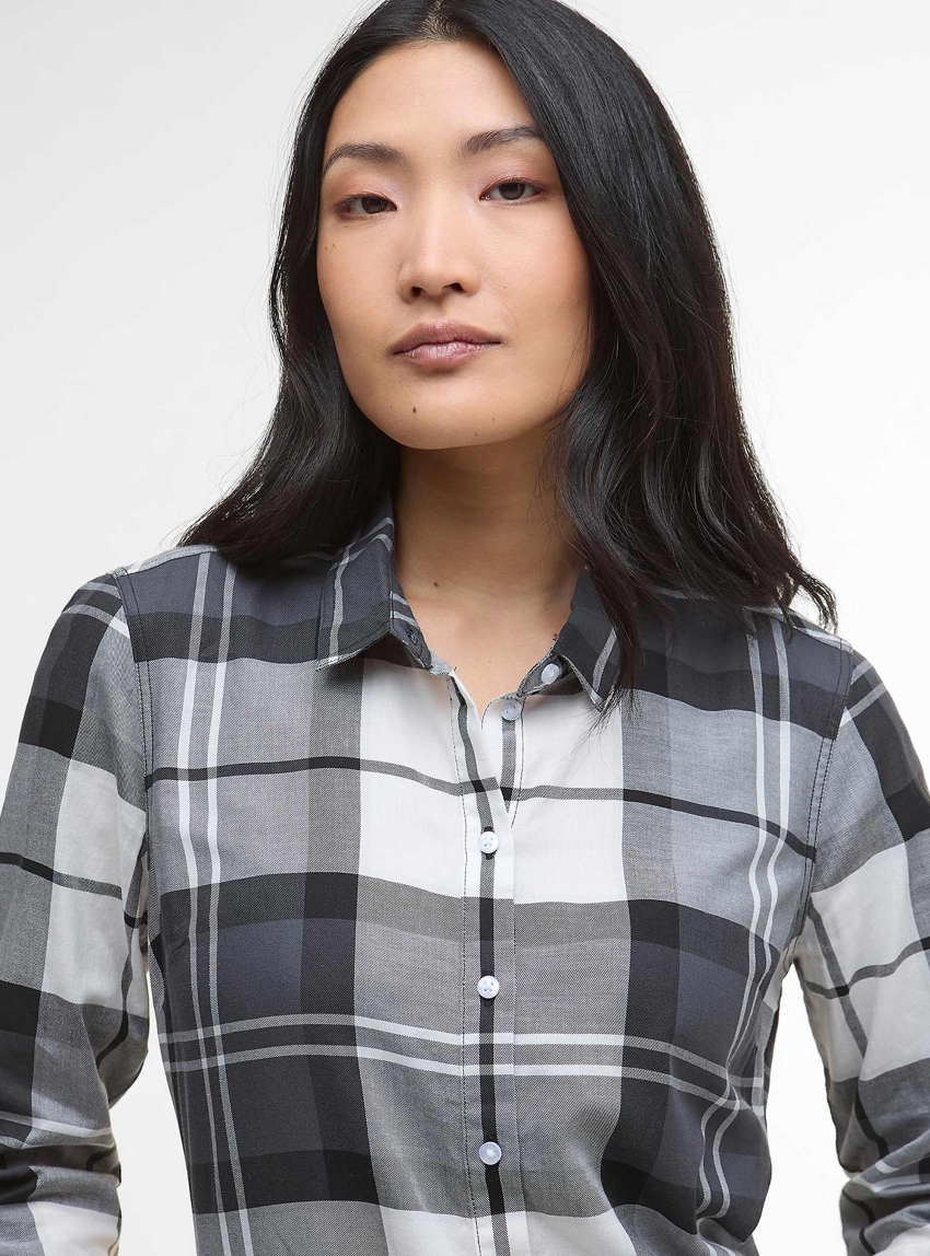 Barbour Bredon Regular Long-Sleeved Shirt - Charcoal