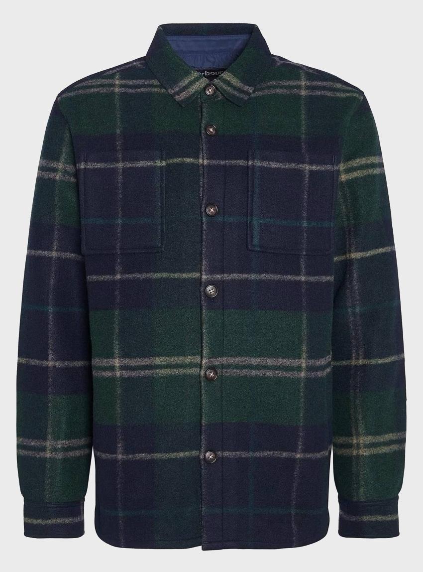 Barbour Chapter Check Overshirt - Green