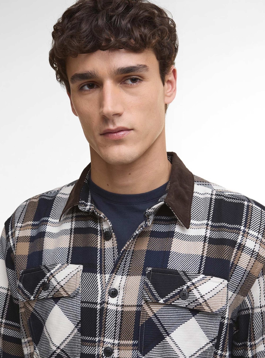 Barbour Grasmoor Relaxed Checked Shirt - Navy