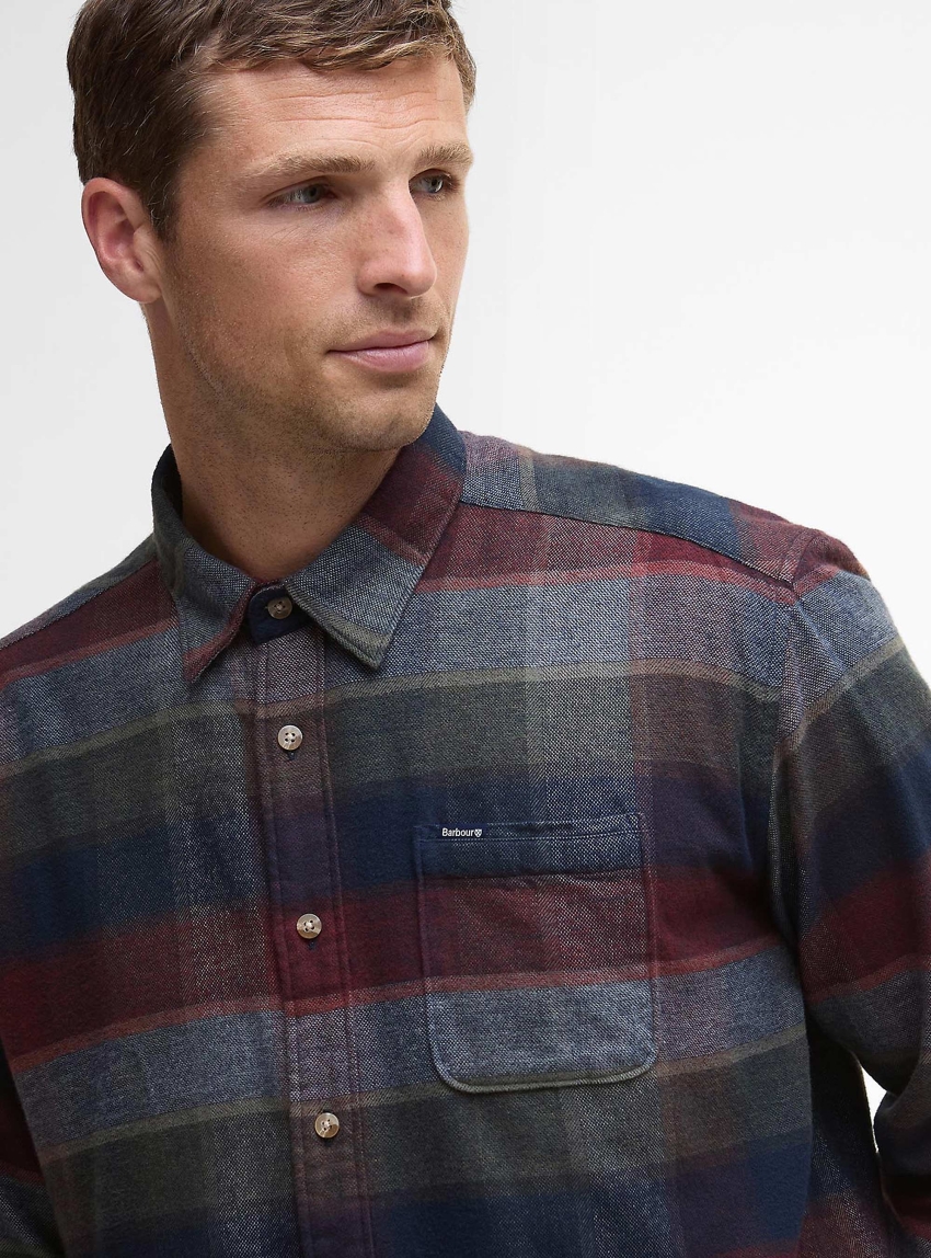 Barbour Copswell Relaxed Checked Shirt - Navy