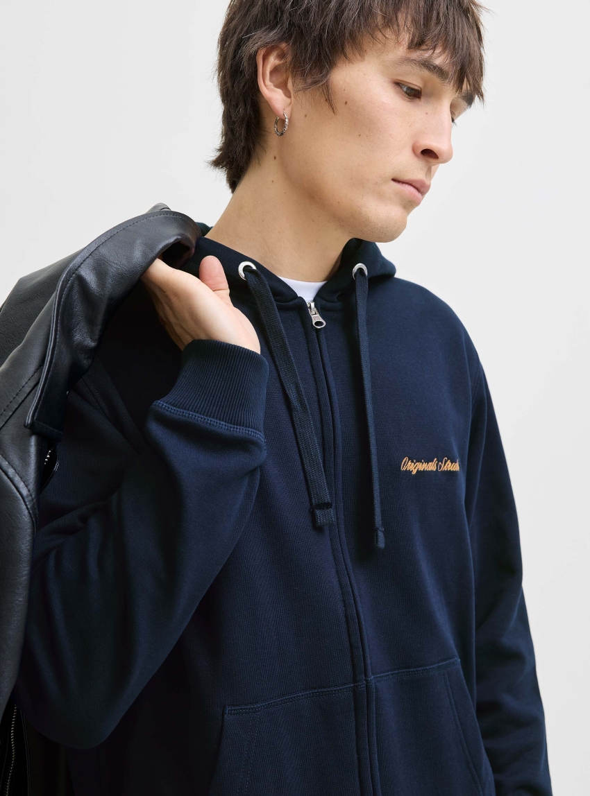 Jack & Jones Norrebro Sweat Zip Hoodie - Blue