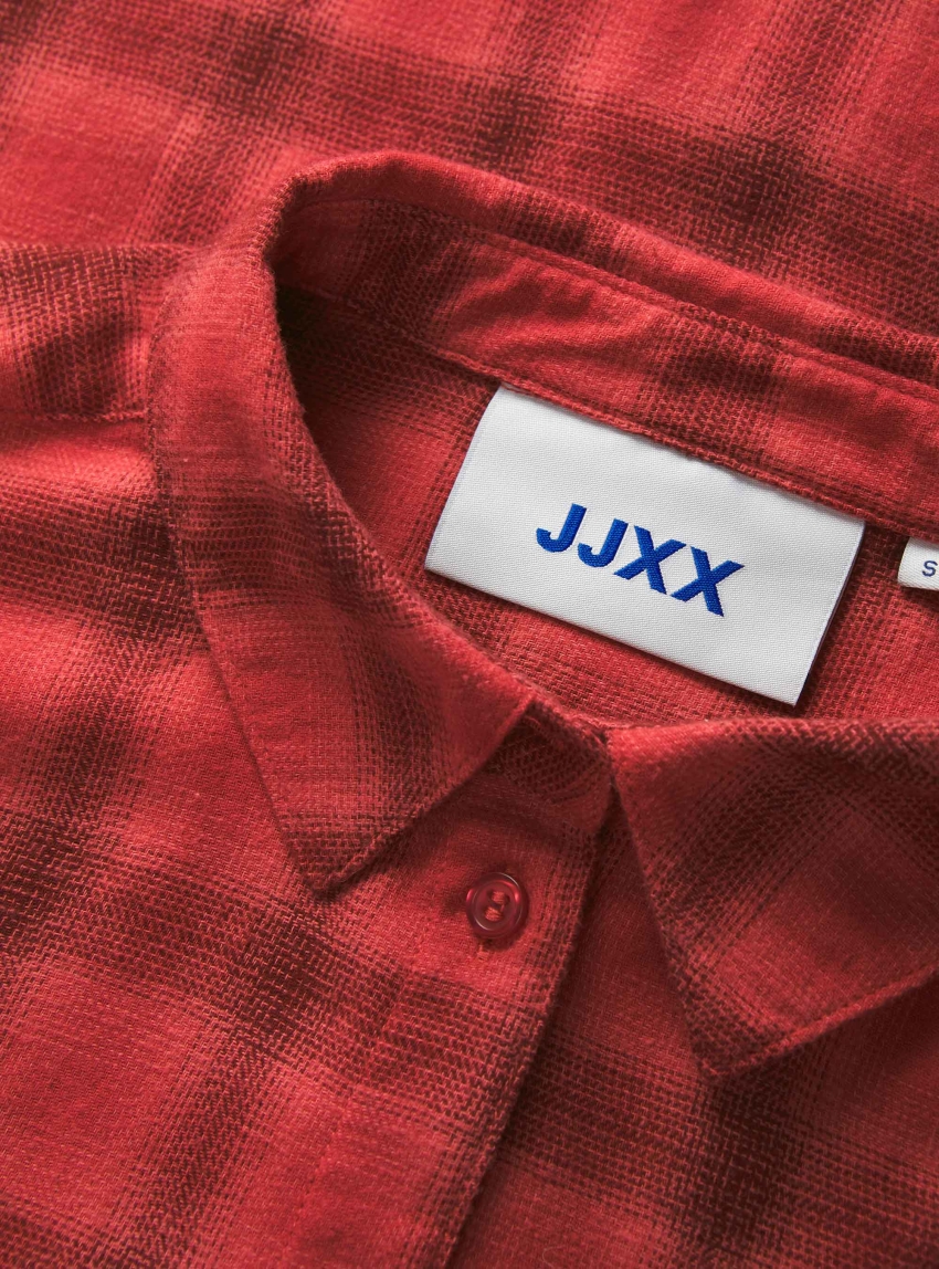 JJXX Jamie Flannel Loose Shirt - Red
