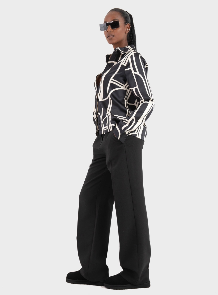 Vero Moda Hadley Shirt - Printed Black