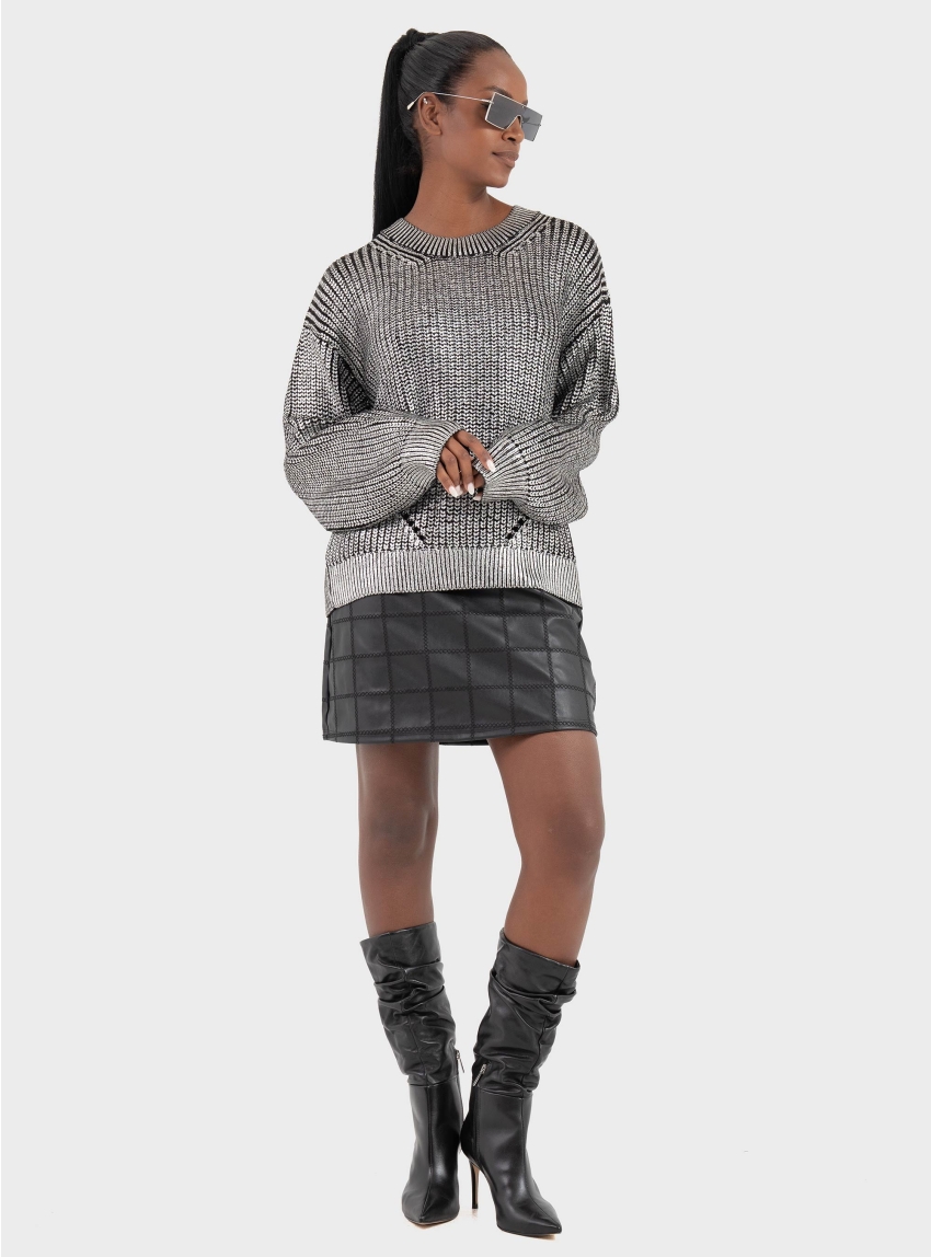 Vero Moda Honor Pu High Waist Short Skirt - Black