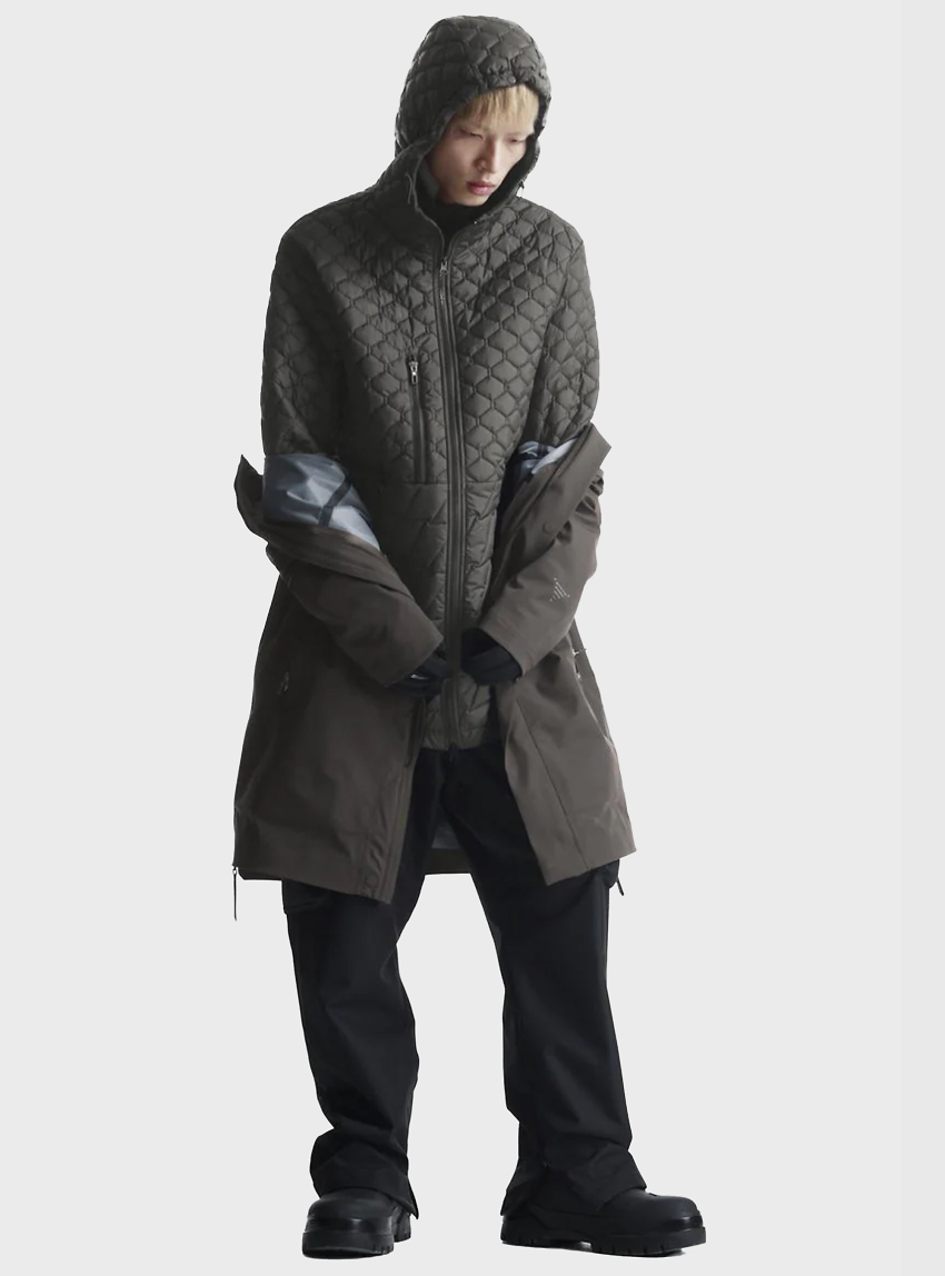 Krakatau Plank Liner Parka Qm552 - Dark Grey