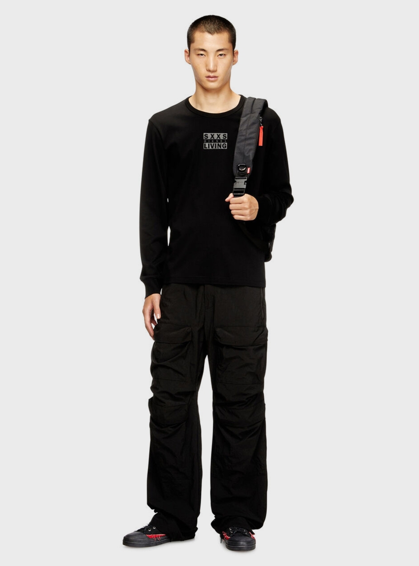 Diesel T-Madjust-Ls-T1 T-Shirt - Black