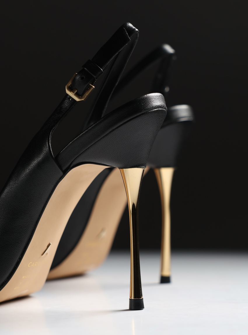Carrano Slingback Heels - Black
