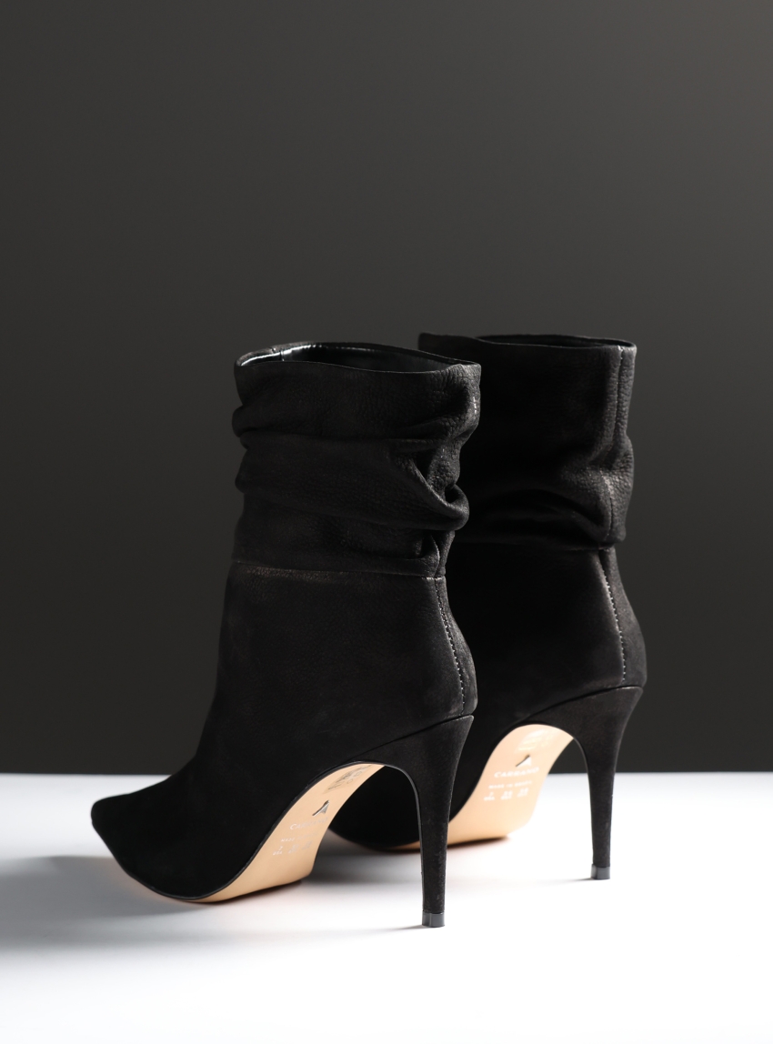 Carrano Leather Ankle Boots - Black
