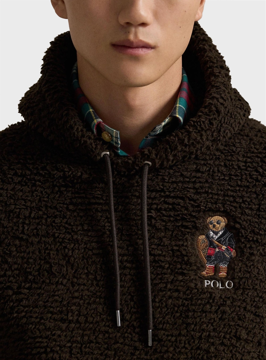 Polo Ralph Lauren Polo Bear Pile Fleece Sweatshirt - Brown