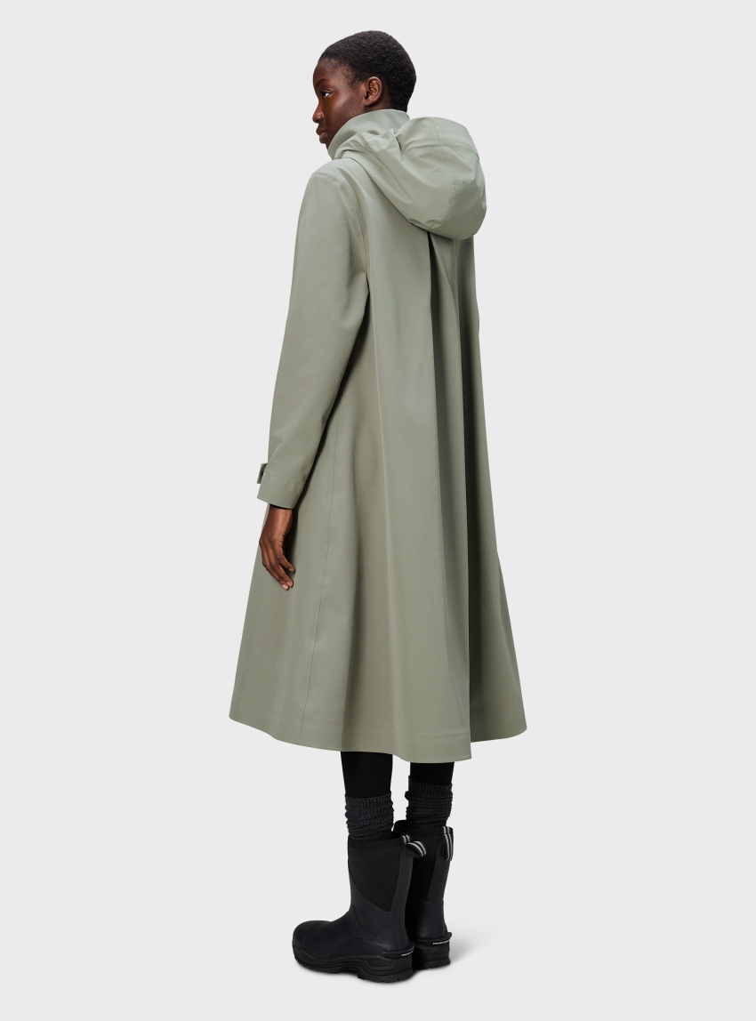 Rains Suva Vision Softshell A-Line W Jacket - Light Olive