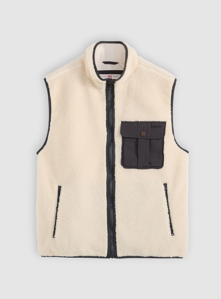 Levi's Joonie Sherpa Vest - Ecru