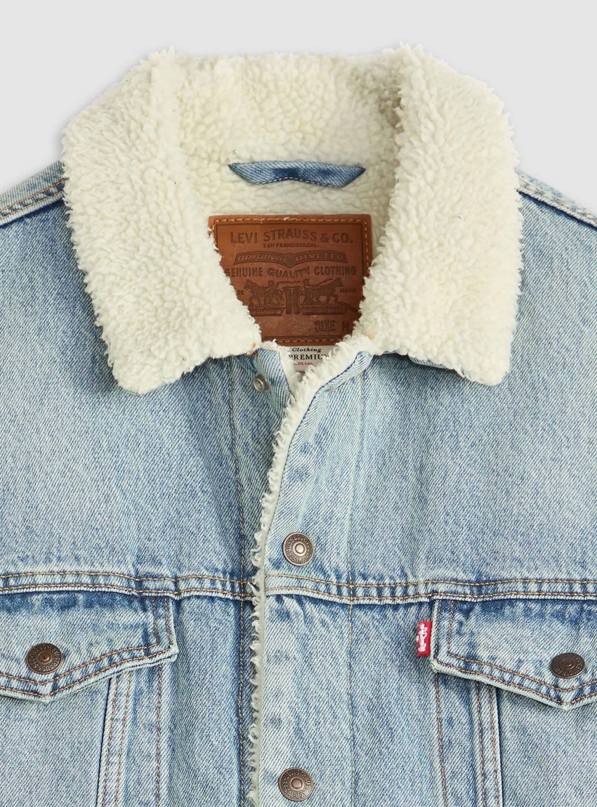 Levi's Relaxed Fit Sherpa Trucker Jacket - Blue