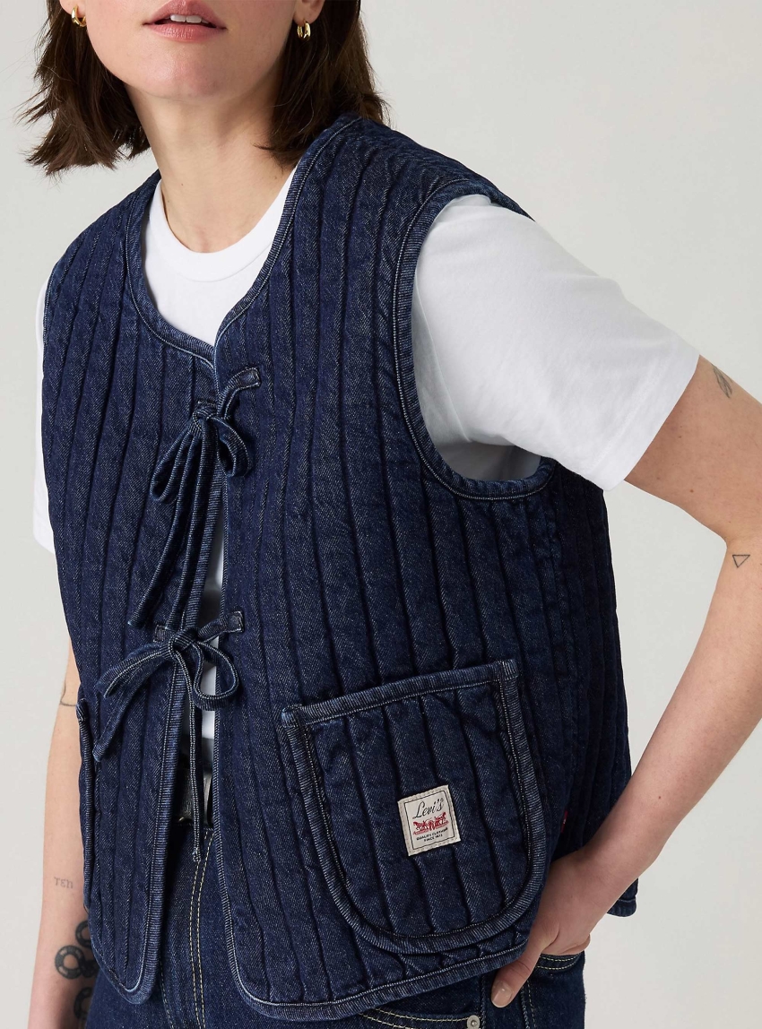 Levi's Lottie Liner Vest - Dark Blue