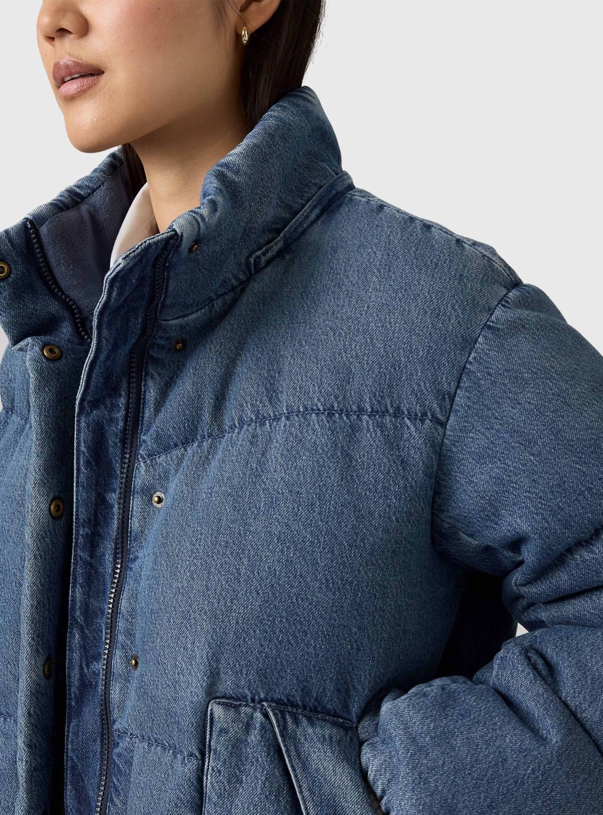 Levi's Western Bubble Shortie Jacket - Denim