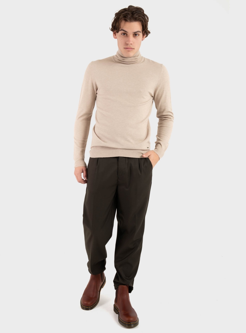 Gianni Lupo Pleated Trousers - Olive 