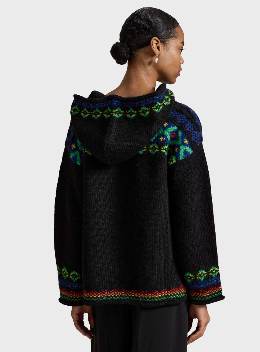 Polo Ralph Lauren Polo Bear Wool Hooded Jumper - Black