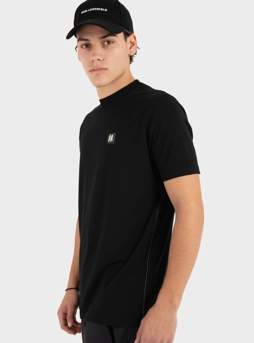 Karl Lagerfeld KL Badge T-Shirt - Black