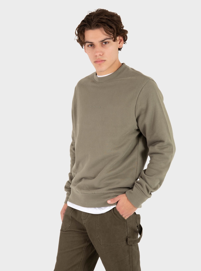Jack & Jones Jcostance Relaxed Crew Neck Sweater - Light Green