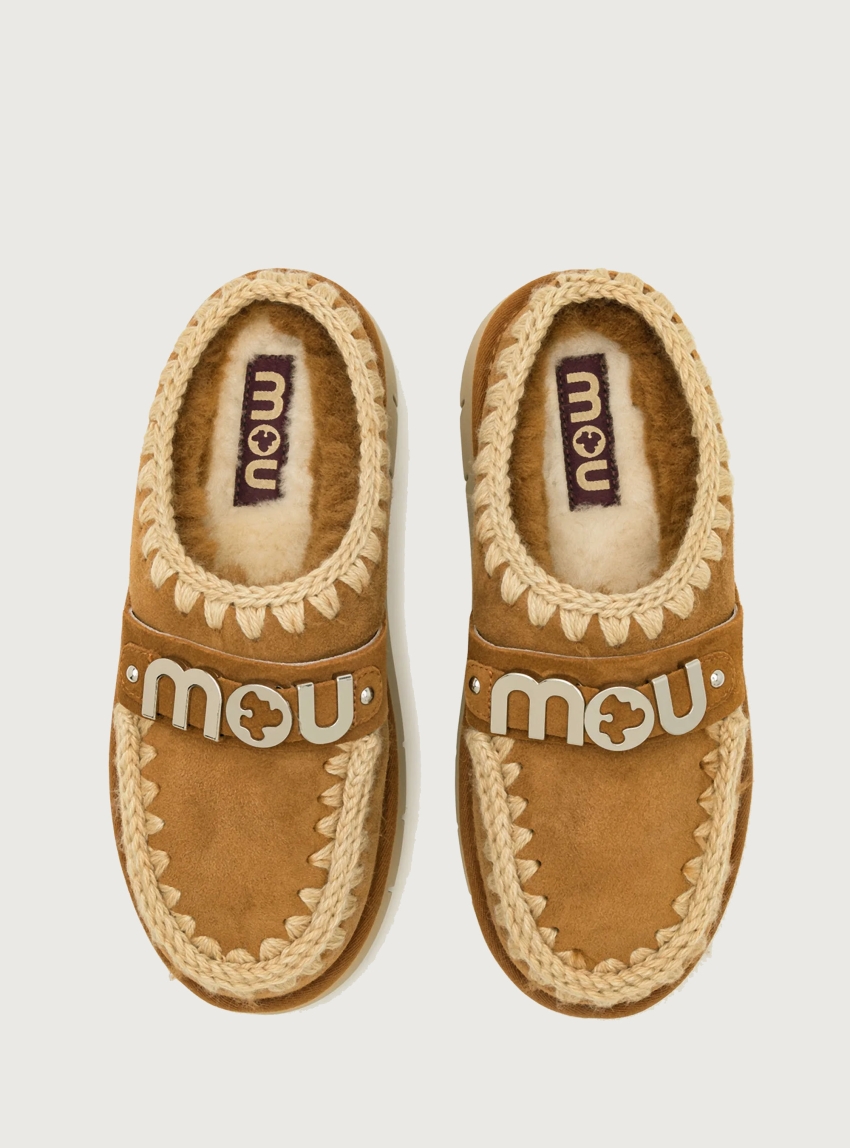 Mou Bounce Clog Suede - Cognac