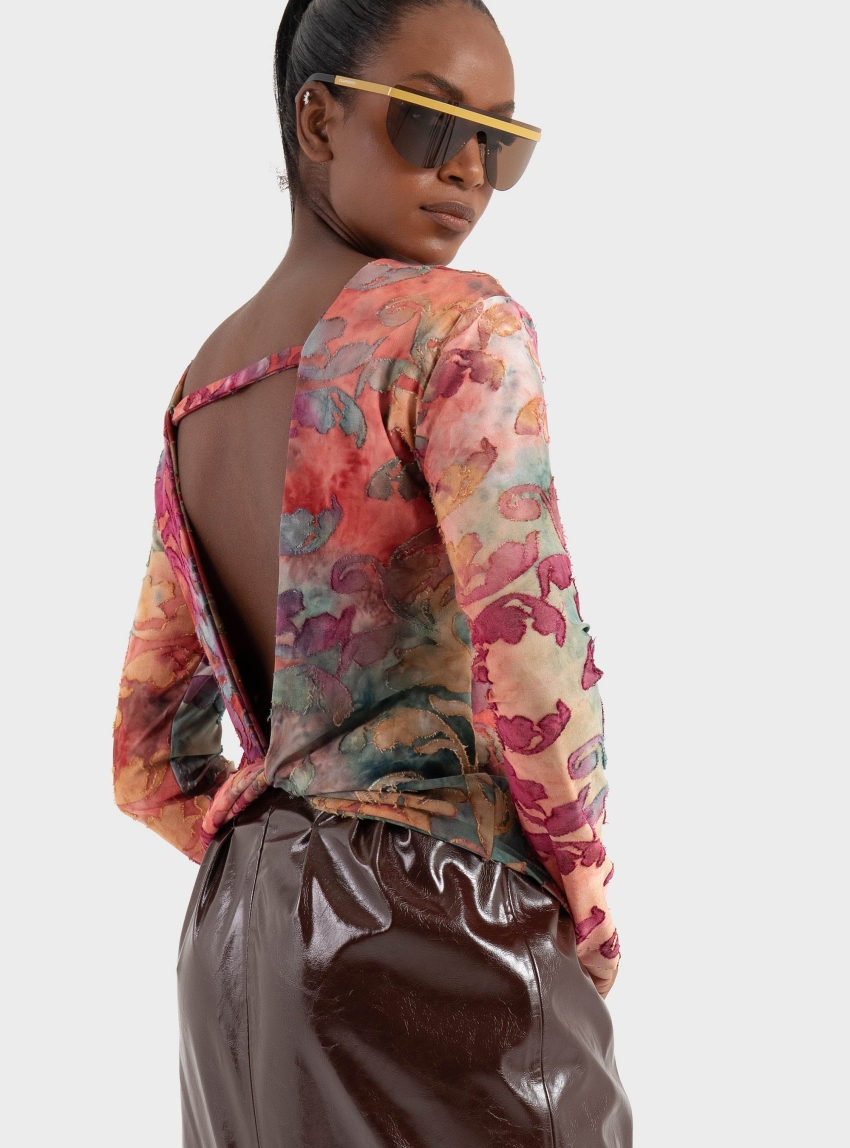 Black & Black  Blouse - Multi Colors