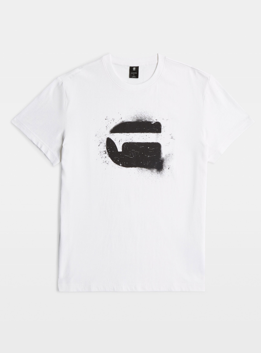 G-Star Spray G Logo T-Shirt - White