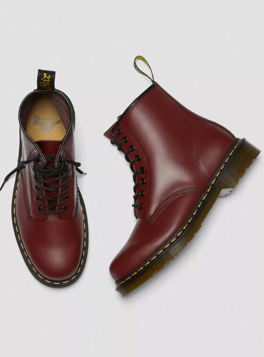 Dr Martens 1460 Smooth Leather Lace Up Boots - Bordeaux