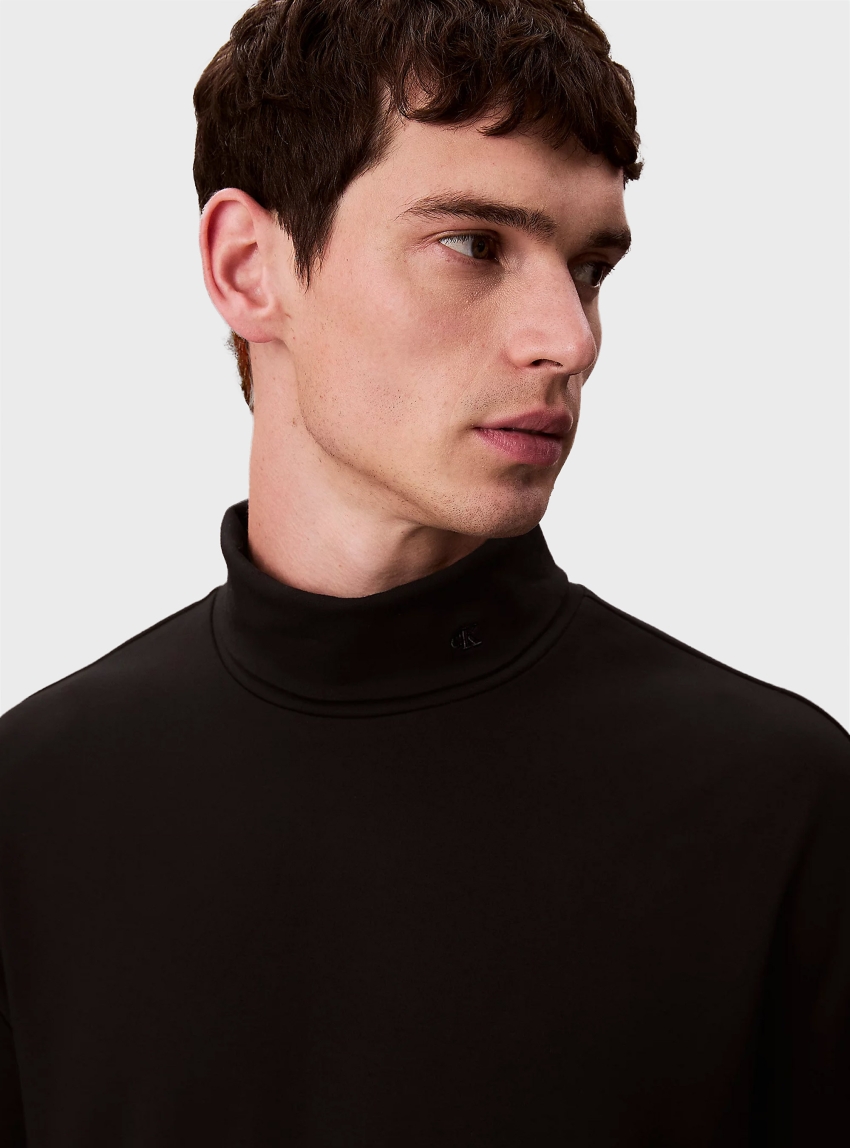 Calvin Klein Roll Neck T-shirt - Black