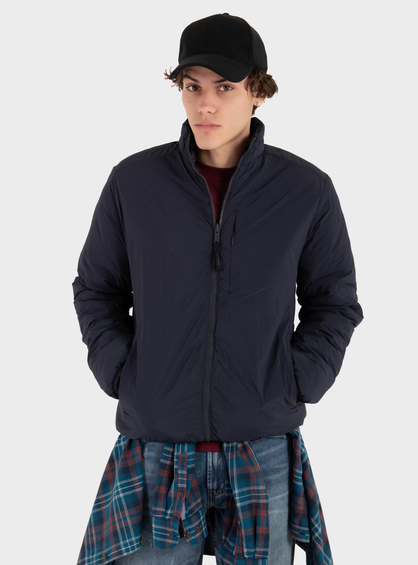 Jack & Jones Premium Jake Quilted Reversible Jacket - Dark Blue