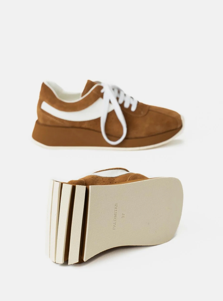 Palomitas By Paloma Barcelo Zoe suede Sneakers - Rust Brown