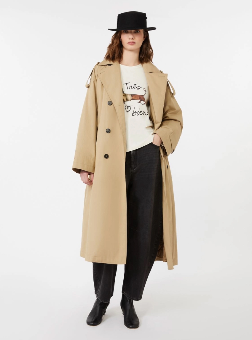 Weekend Max Mara Fitted stretch jersey T-shirt RENOIR - Ecru