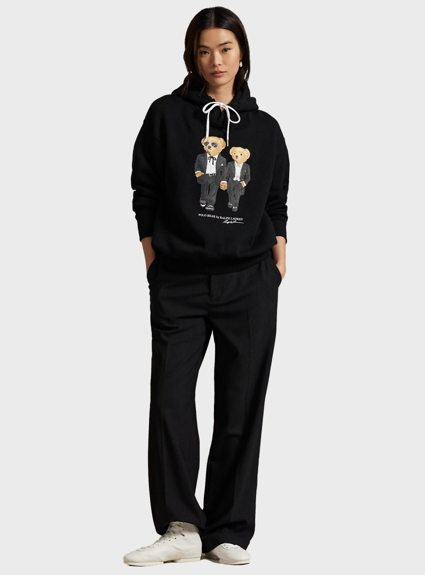 Polo Ralph Lauren The Ralph & Ricky Tuxedo Bear Hoodie - Black