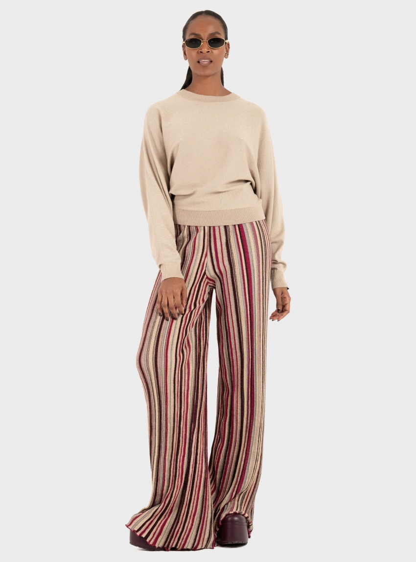 Ioanna Kourbela Knit Trousers – Delight Stripes - Multi Colors