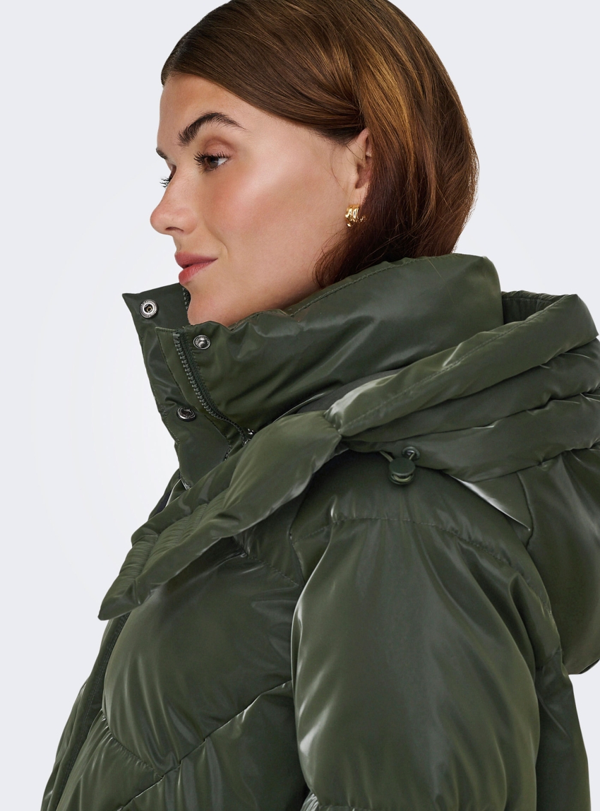 Only Bergen Oversized Puffer Jacket - Dark Green
