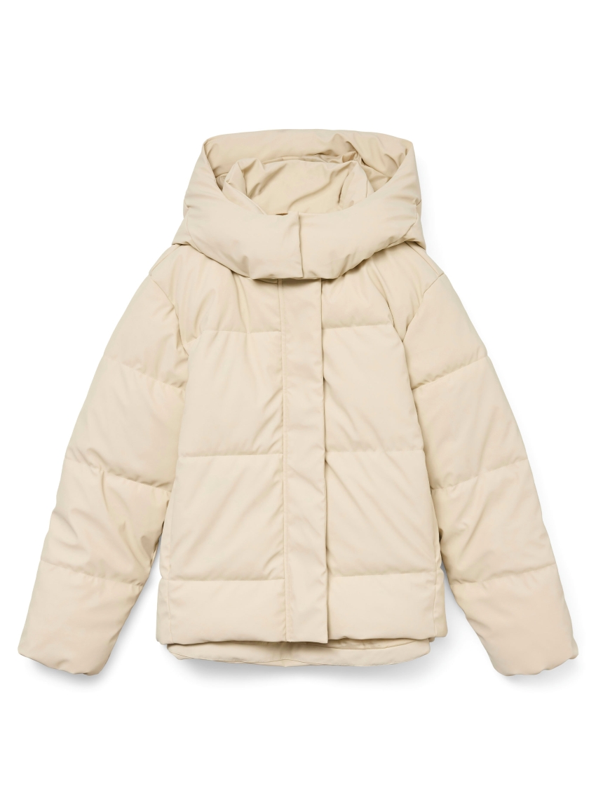 Vero Moda Gretakylie Short Coated Jacket - Ecru