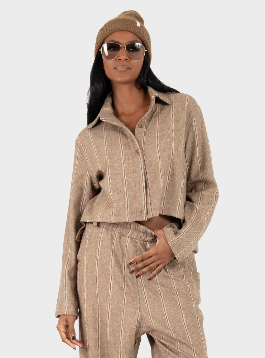 Collectiva Noir Alena Shirt - Brown