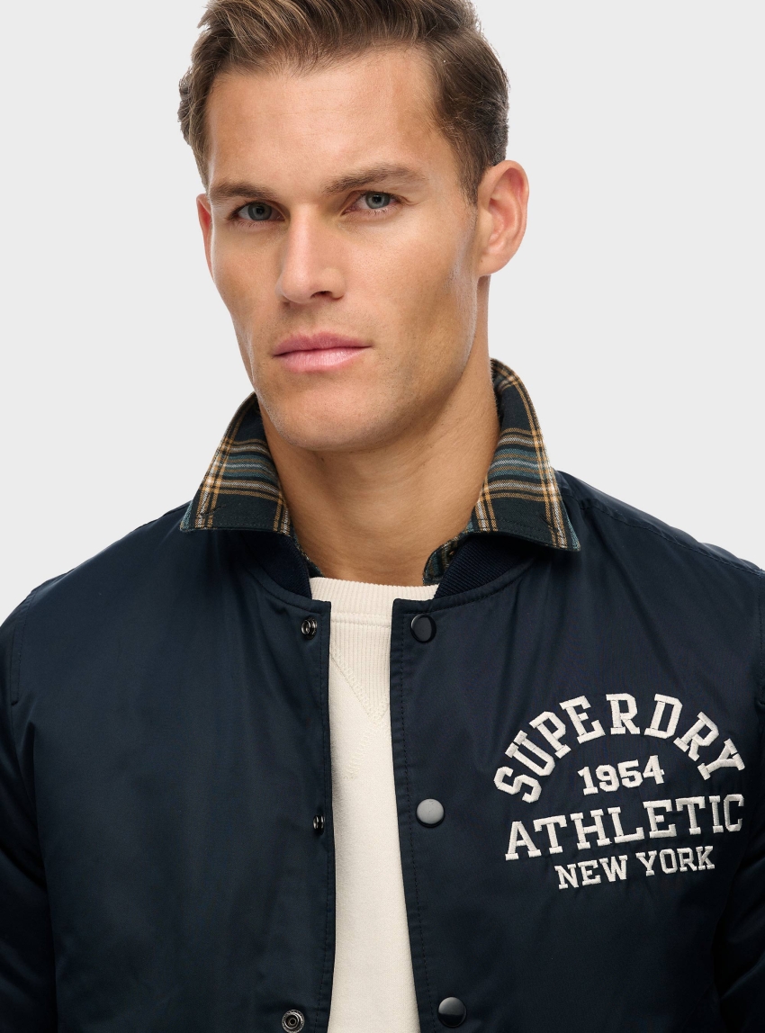 Superdry Athletic Varsity Bomber Jacket - Navy
