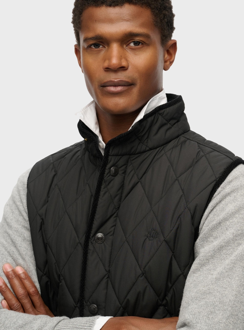 Superdry Quilted Estate Gilet - Black