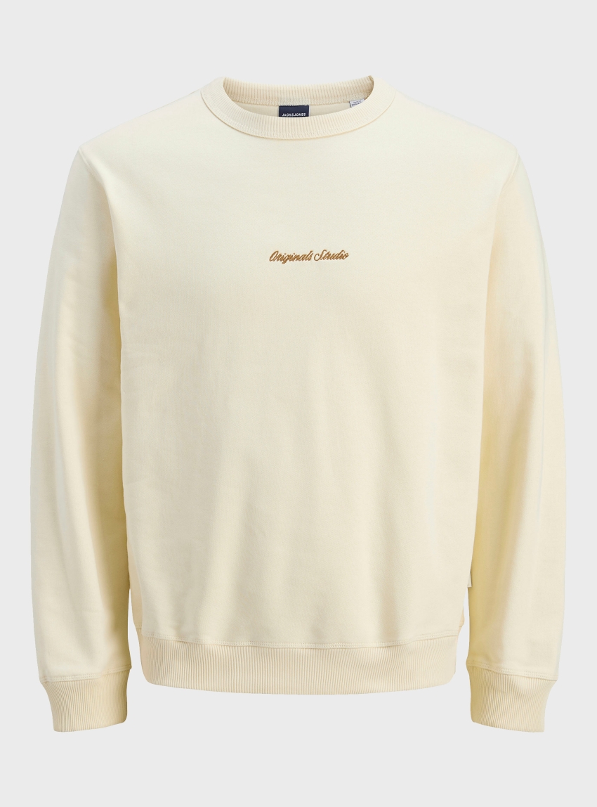 Jack & Jones Norrebro Crew Sweater - Ecru