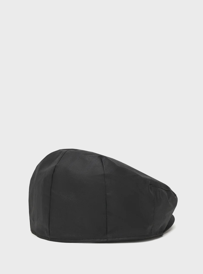 BARBOUR Waxed Flat Cap - Black