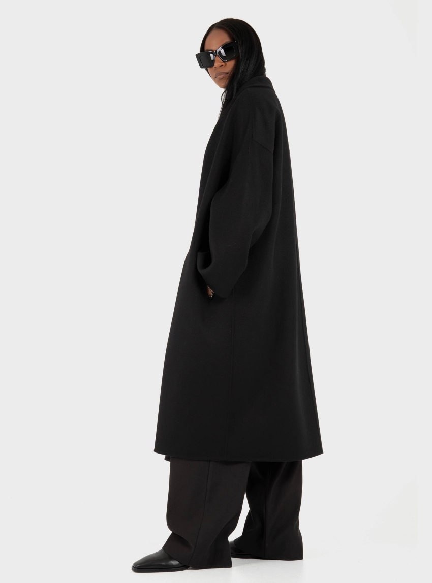 Drykorn Bauprey Double Faced Wool Coat - Black