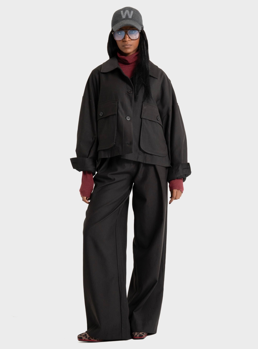 Black & Black  PANTS - Black